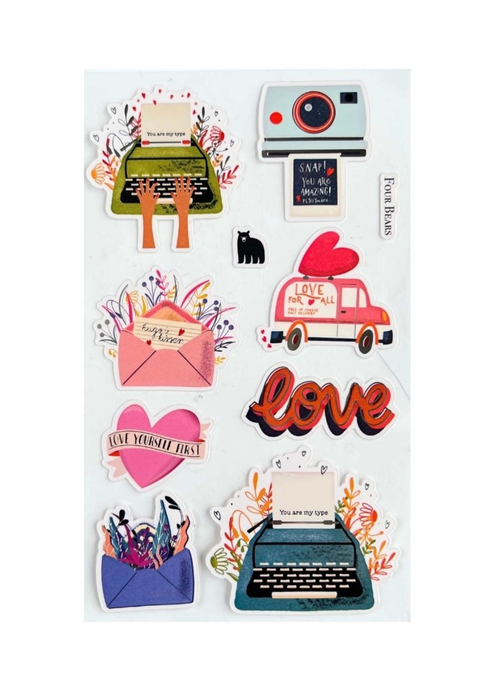 Four Bears Stickers ~ My Type