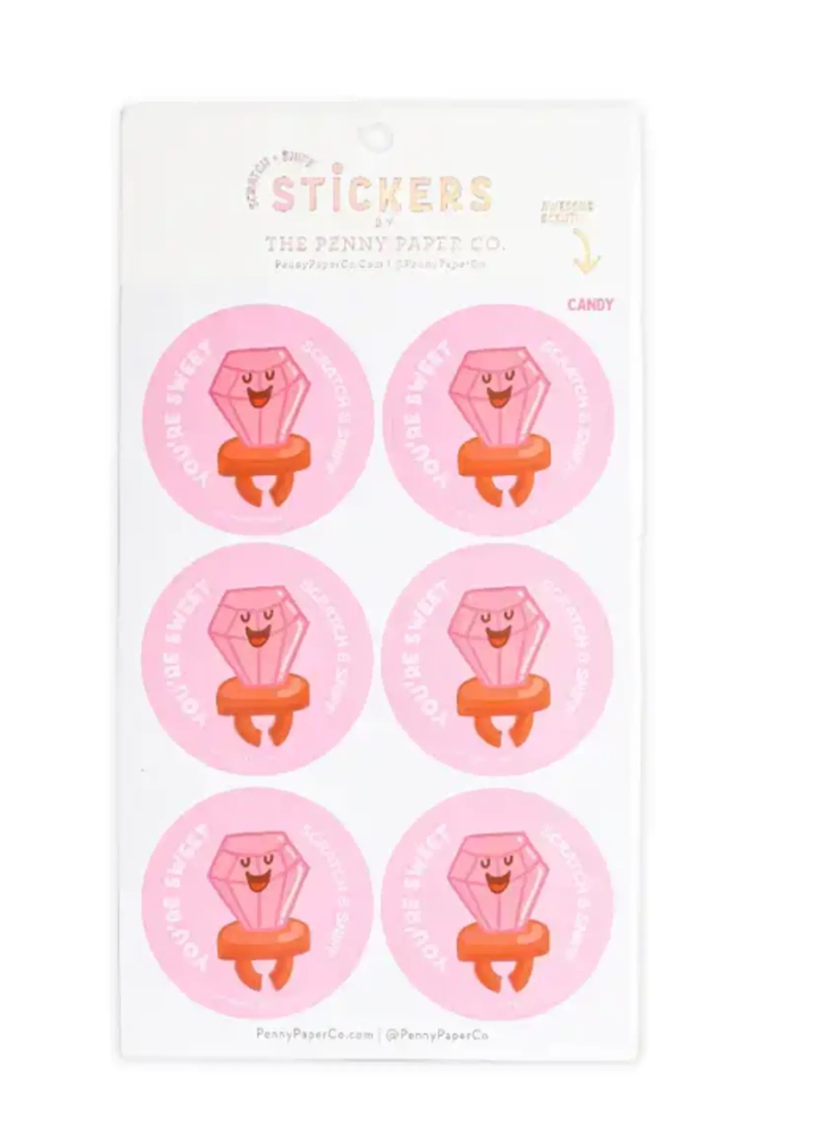 The Penny Paper Co. Scratch & Sniff Stickers ~ You're So Sweet Ring Pop