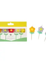 Multi Coloured Daisy Candles