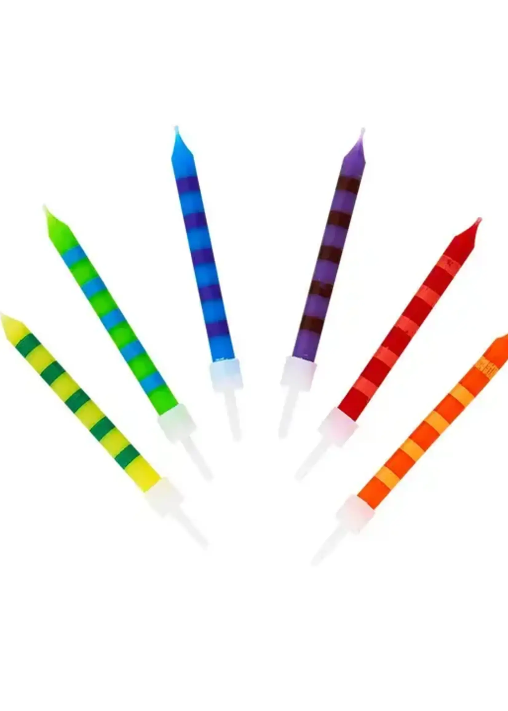 Striped Birthday Candles