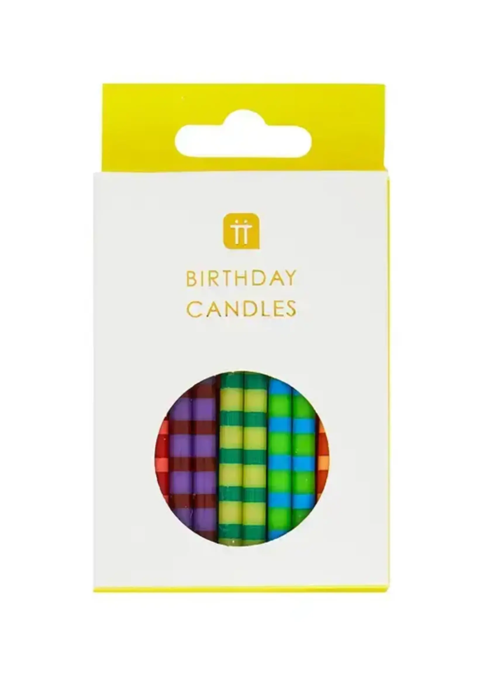 Striped Birthday Candles