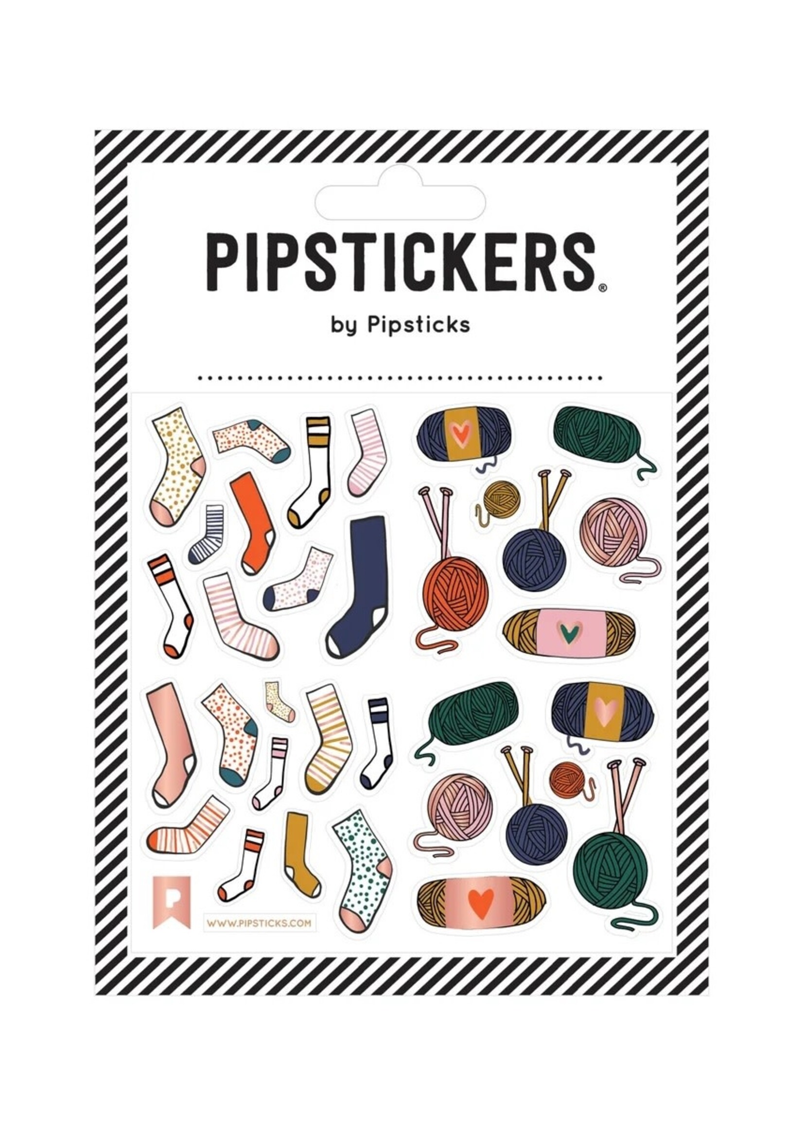 Pipsticks Stickers ~ Knit Your Socks Off