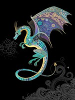 Bug Art Blue Dragon