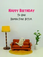 Bold & Bright Happy Birthday To One Damn