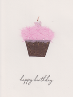 Flaunt Cards Happy Birthday ~ Cupcake