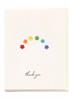 Flaunt Cards Thank You Rainbow Flowers