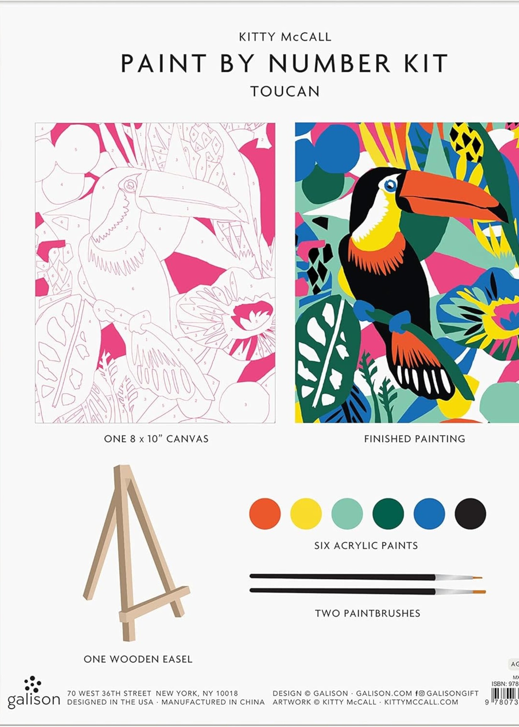 Kitty McCall Toucan Paint By Number Kit