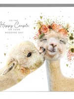 To The Happy Couple - llamas