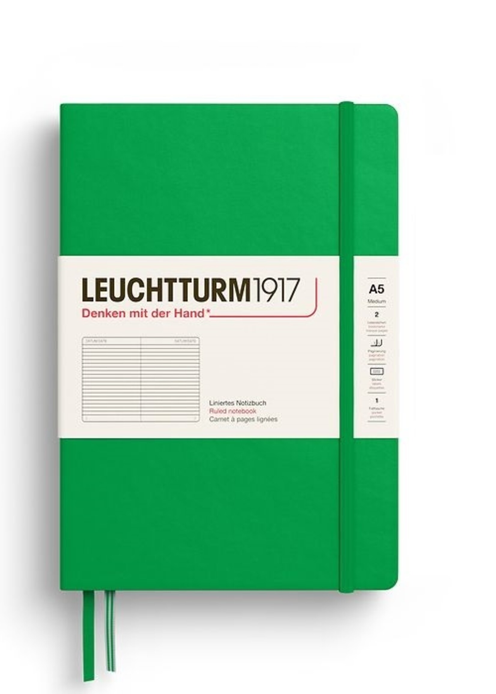 Leuchtturm Leuchtturm1917 A5 Hardcover Ruled Notebook