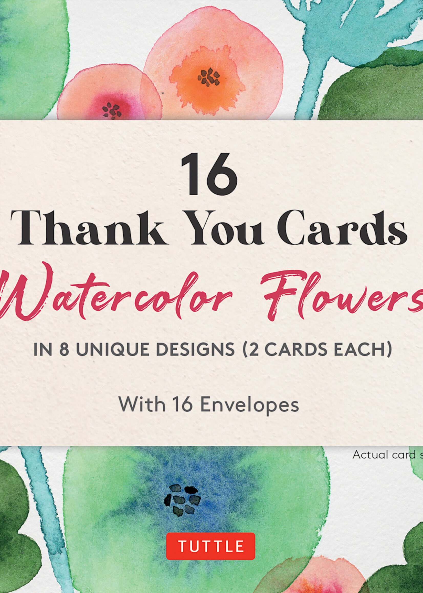 Boxed Thank You Cards ~ Watercolour Flowers