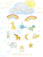 Ling Design Welcome Little One ~ Blue