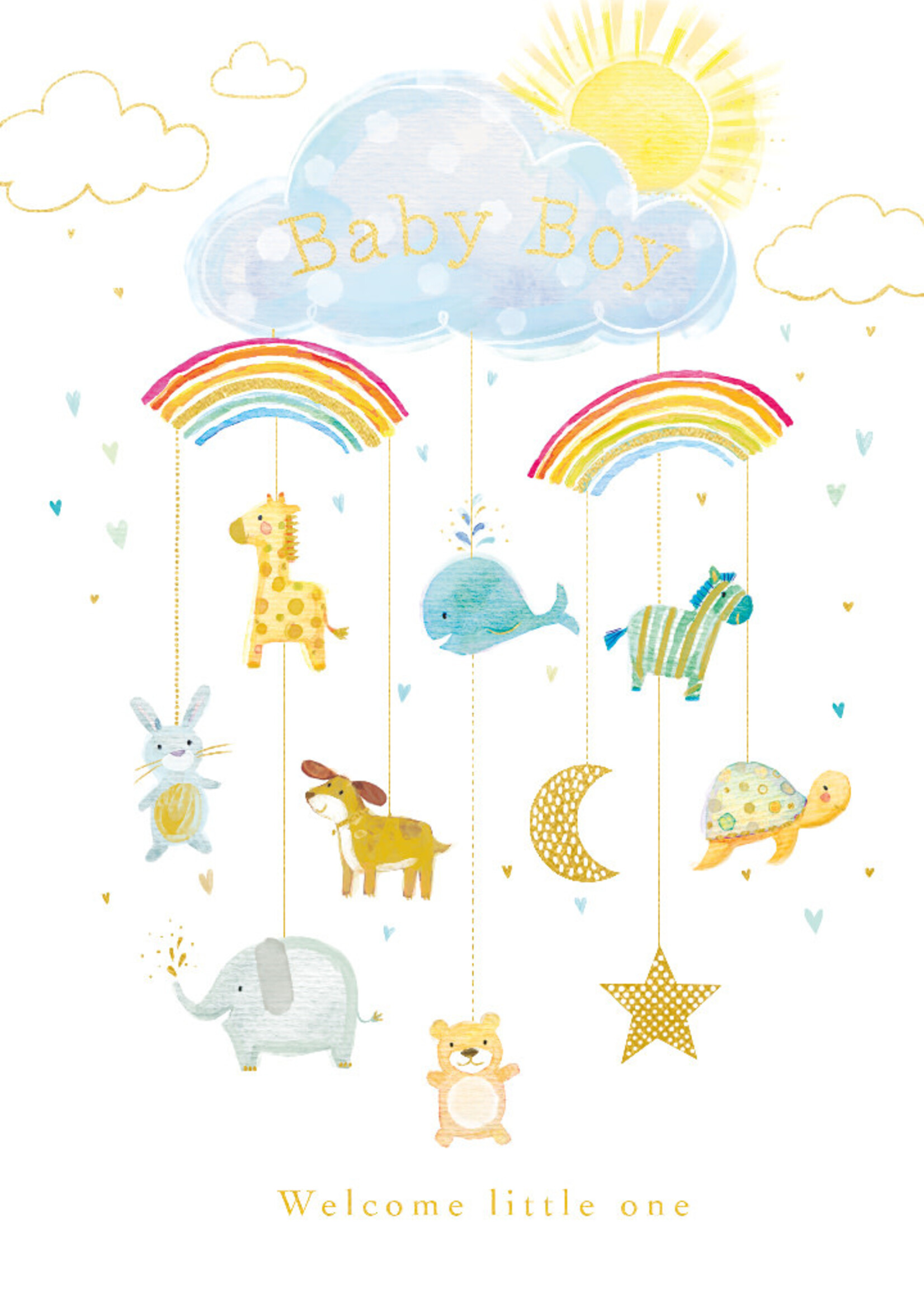 Ling Design Welcome Little One ~ Blue