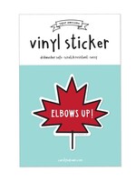 Carolyn Draws Vinyl Sticker ~ Elbows Up