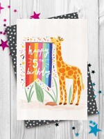 Happy 5th Birthday - Giraffe