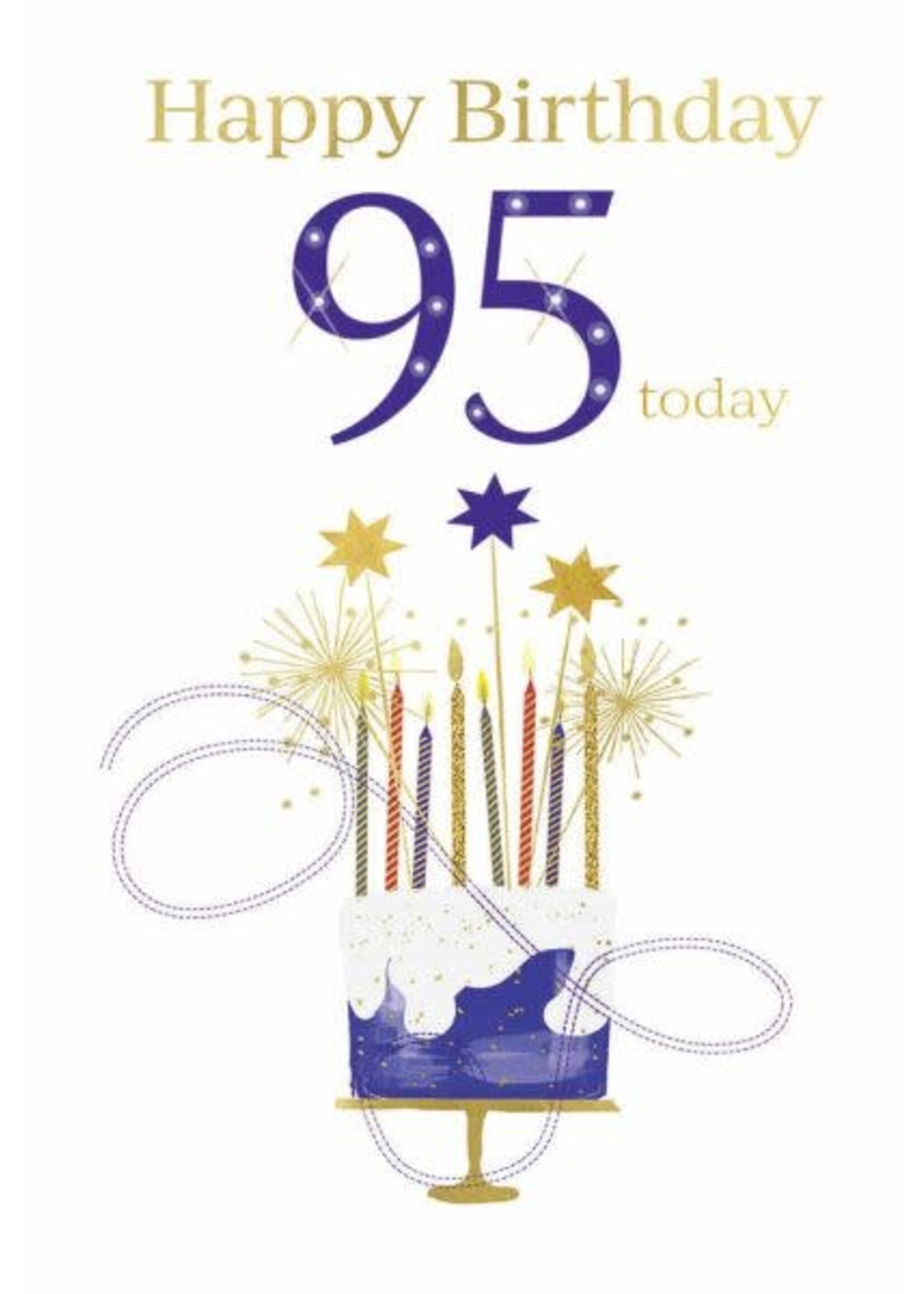 Happy Birthday 95 Today (blue)
