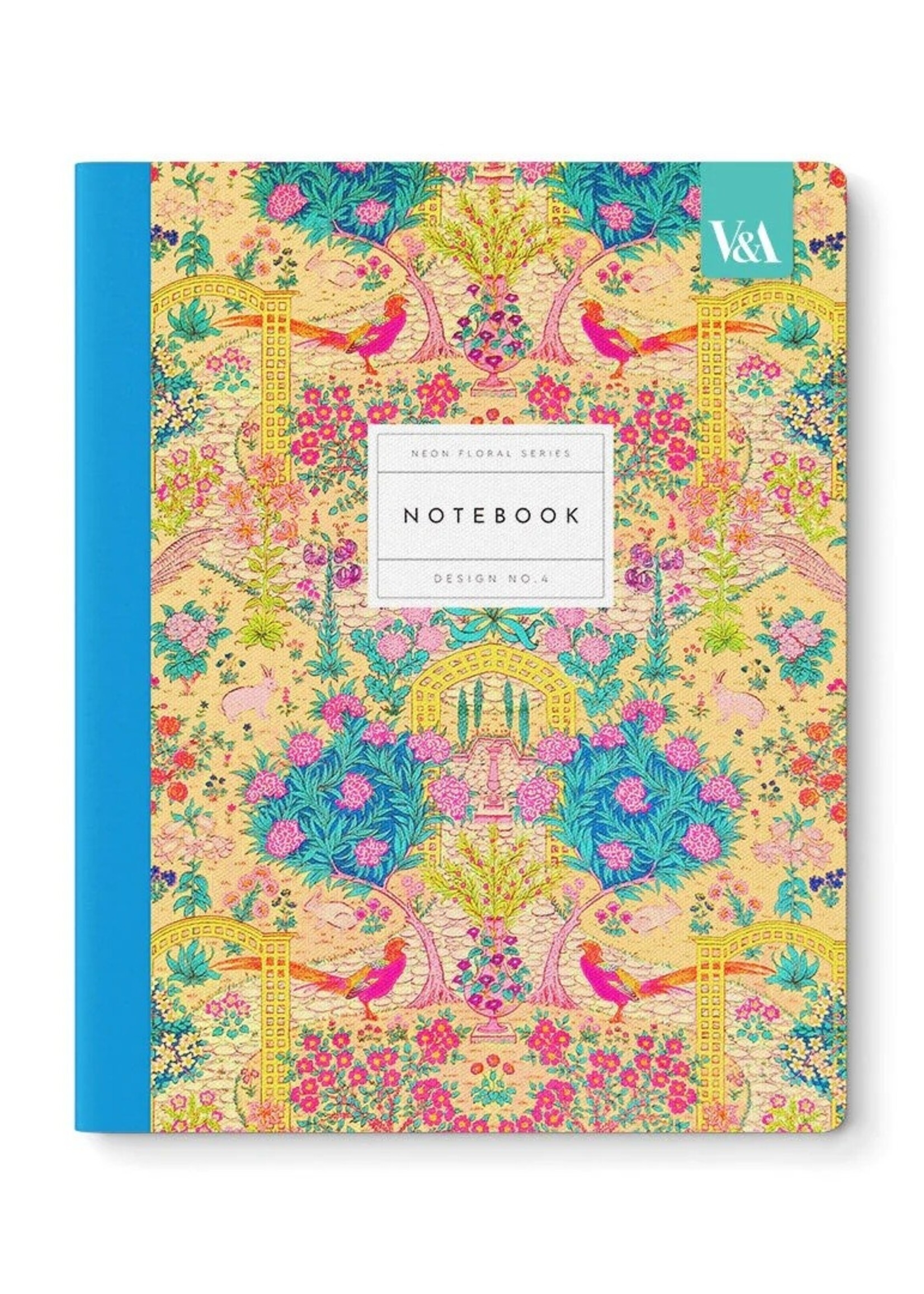 Oh Deer Neon Floral Ornate Garden Notebook