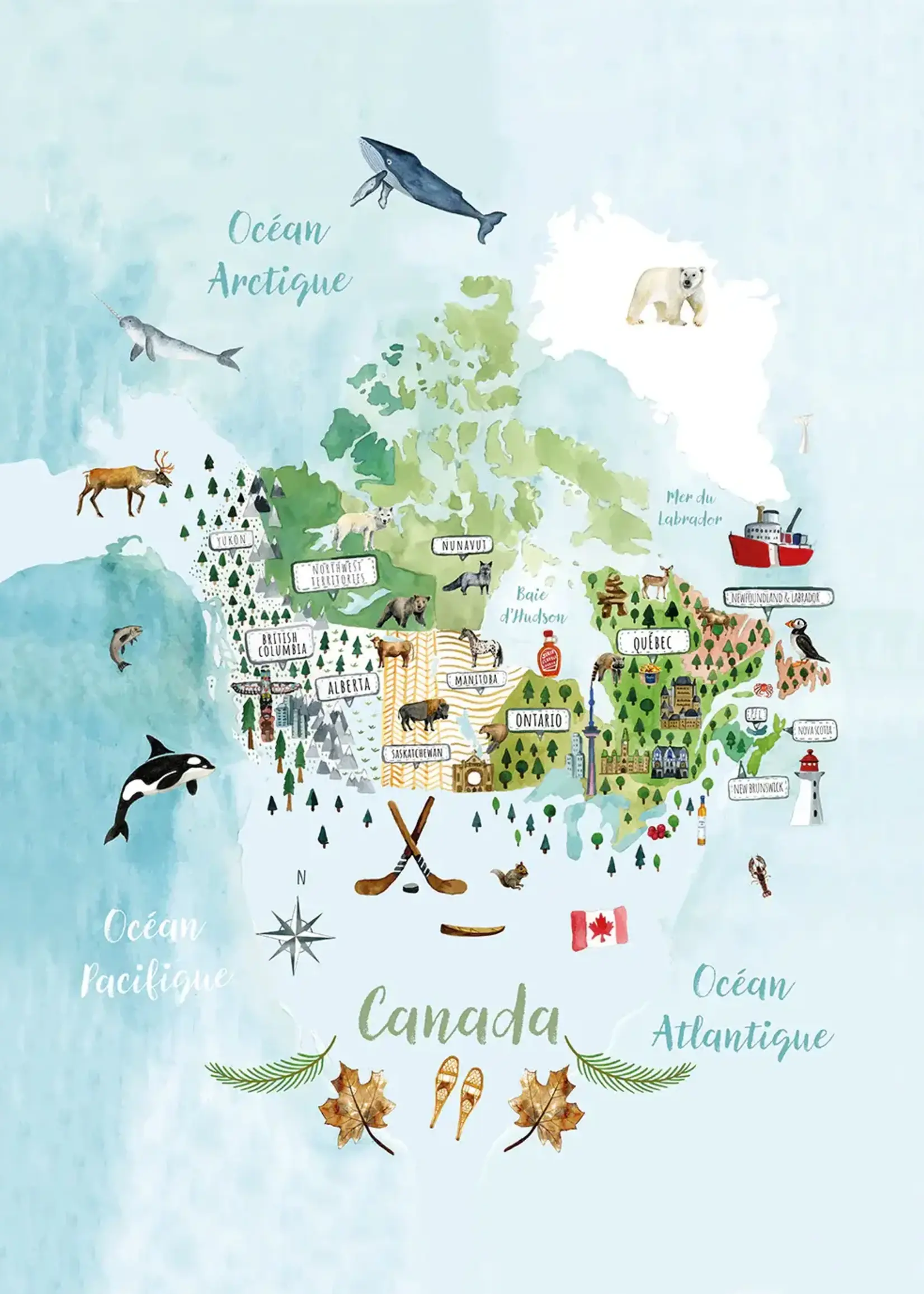 Canada Tea Towel