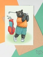 Golfing Bear