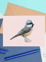 Amelie Legault Chickadee in Cap and Sneakers