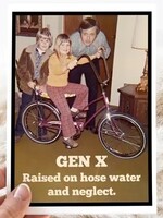 Vintage 70s Greeting Card. Gen X Raised On Hose Water...