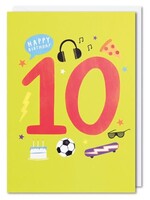 Happy Birthday 10 - yellow