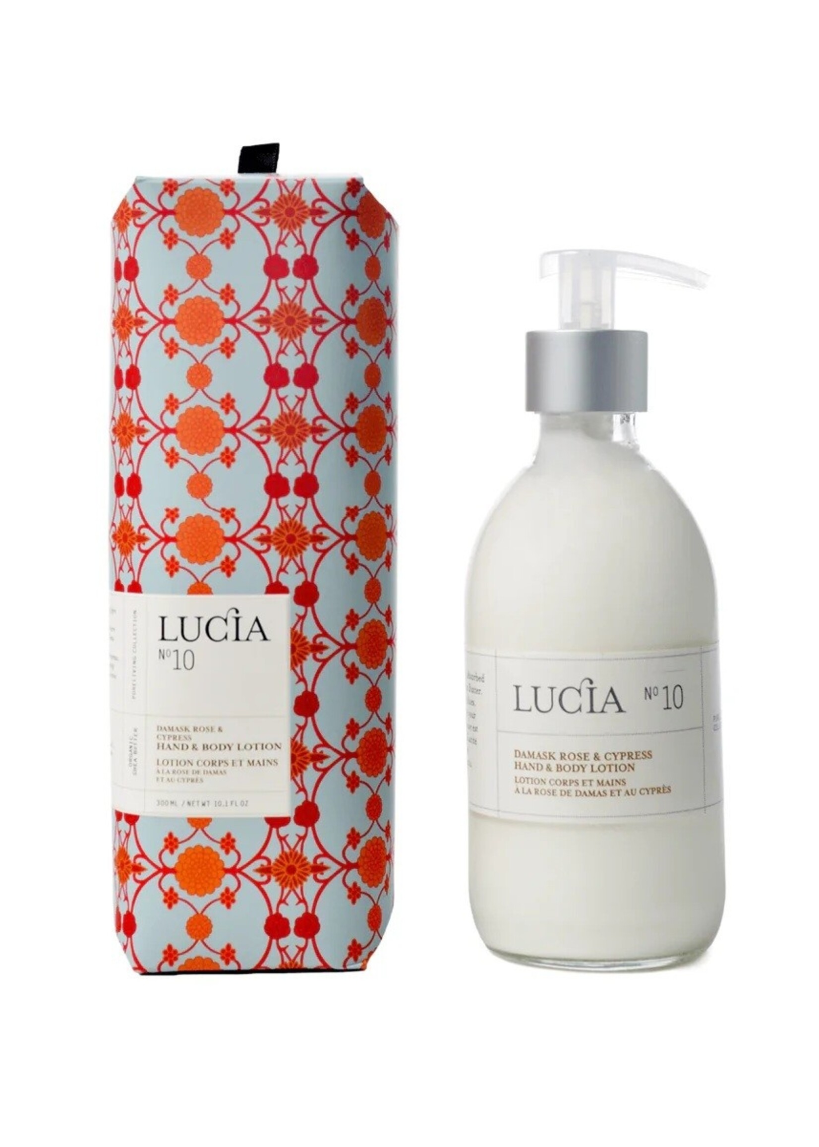 lucia N°10 Damask Rose & Cypress Hand & Body Lotion