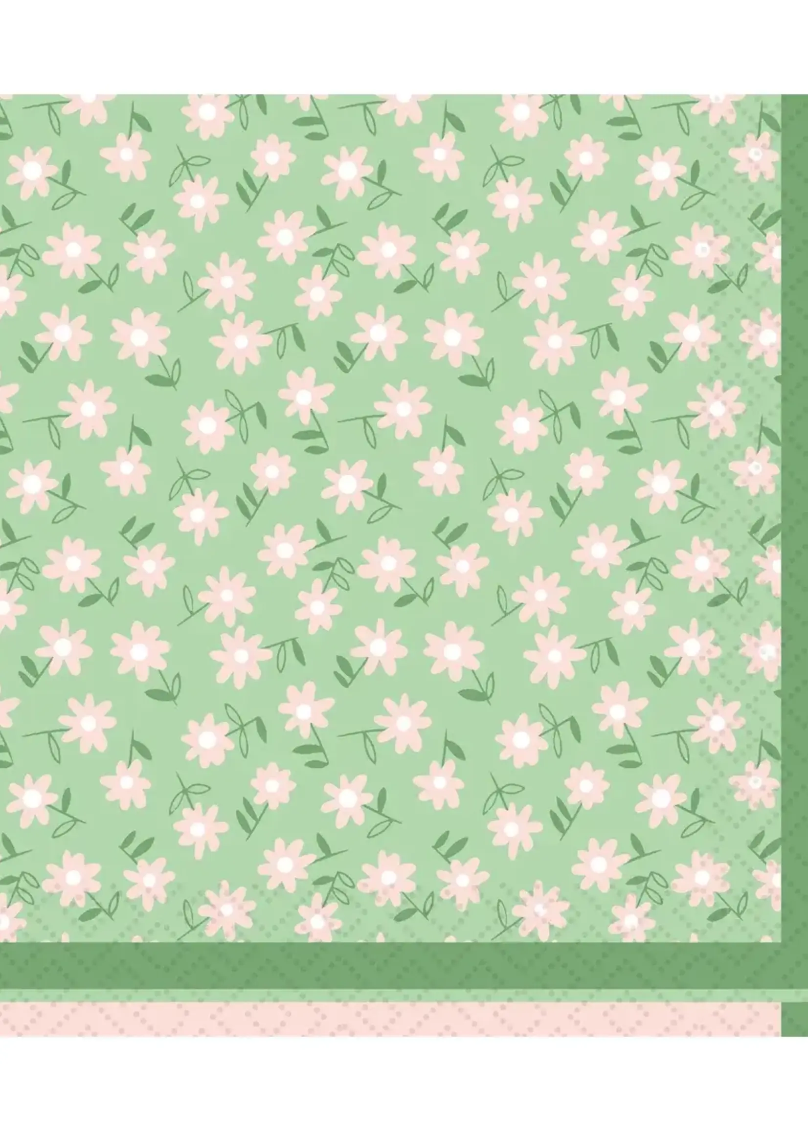 Paper + Design Ditsy Green Luncheon Napkins