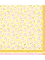 Ditsy Yellow Cocktail Napkins