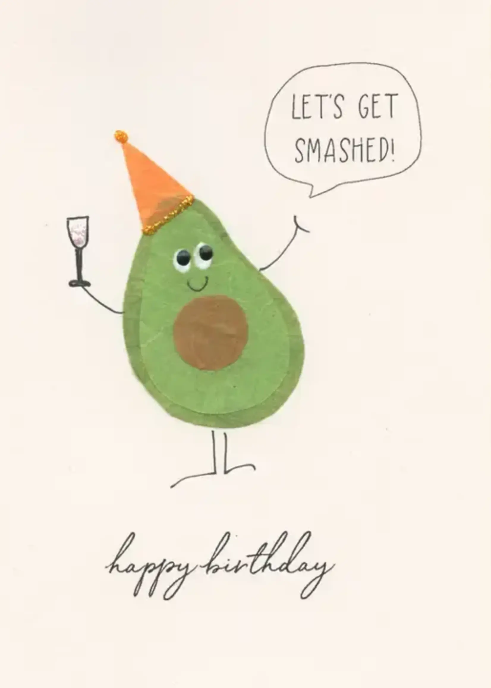 Flaunt Cards Let's Get Smashed - Party Avocado