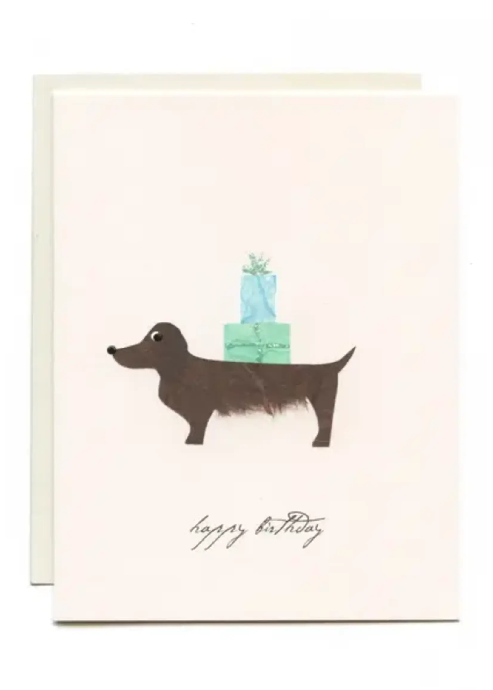 Happy Birthday - Dog with Presents