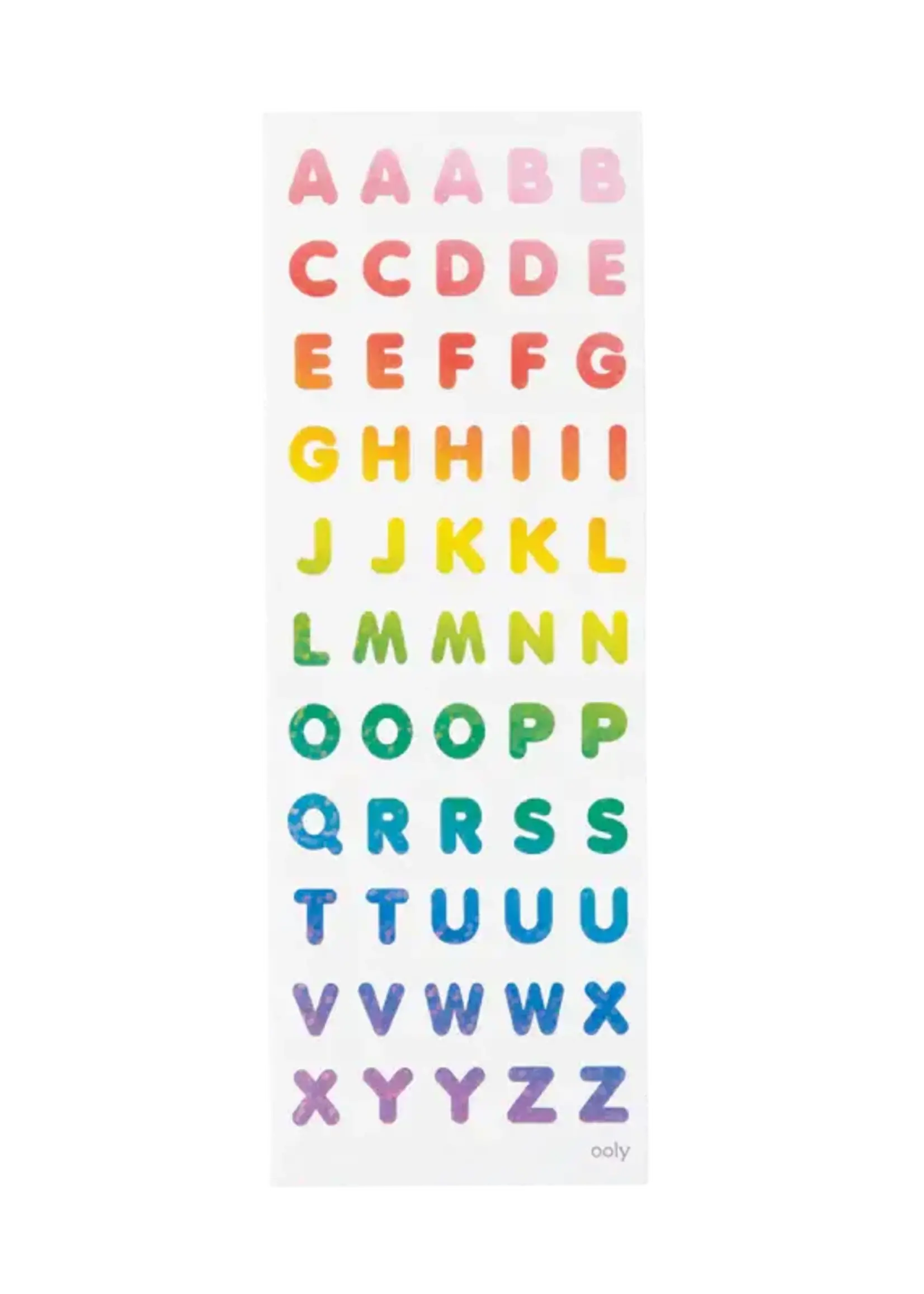 Ooly Stickiville Stickers - Rainbow Letters