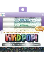 Ooly Vivid Pop! Opaque Water Based Pain Markers - Metallic