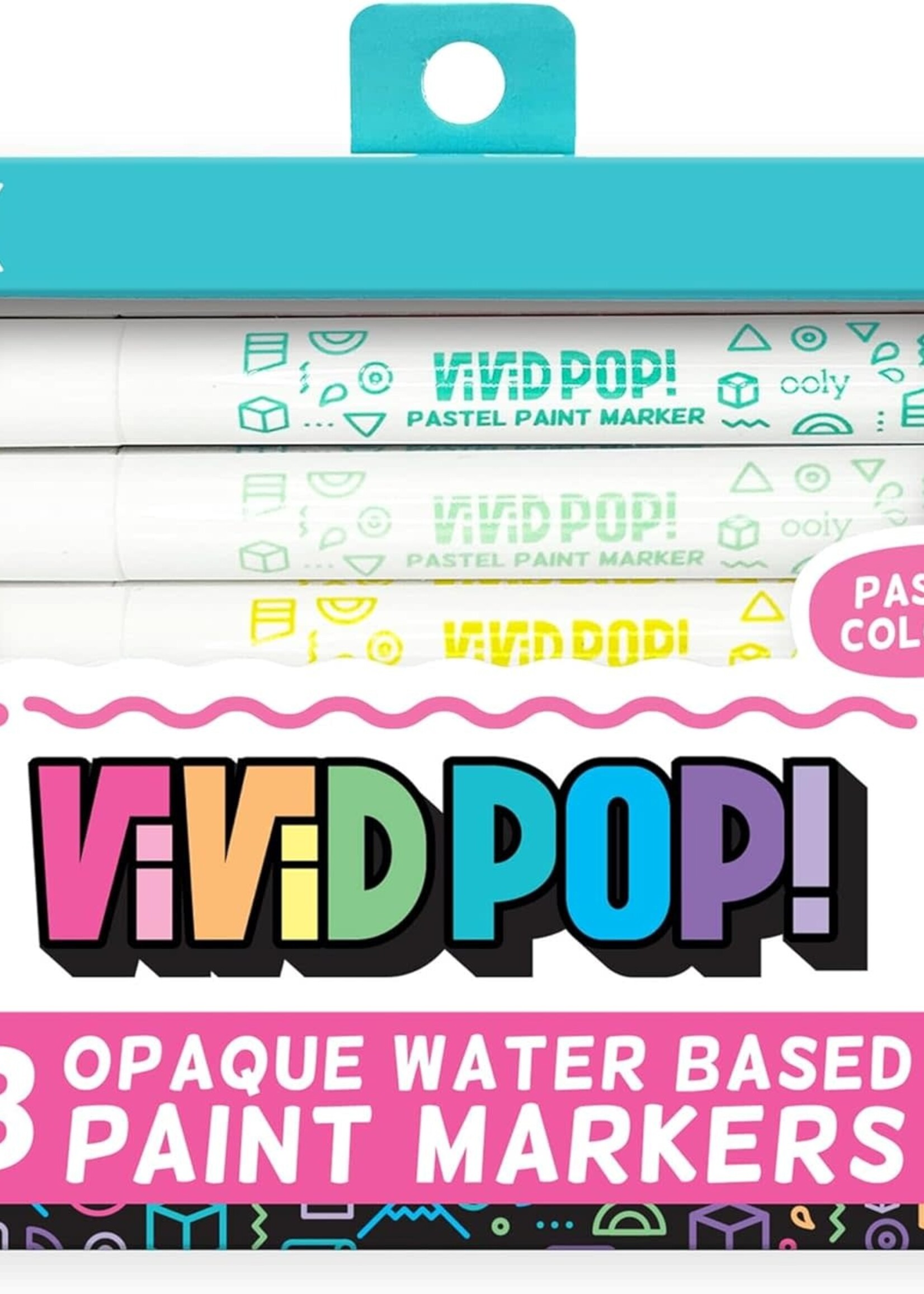 Ooly Vivid Pop! Opaque Water Based Markers - Pastel