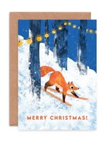Merry Christmas - Skiing Fox