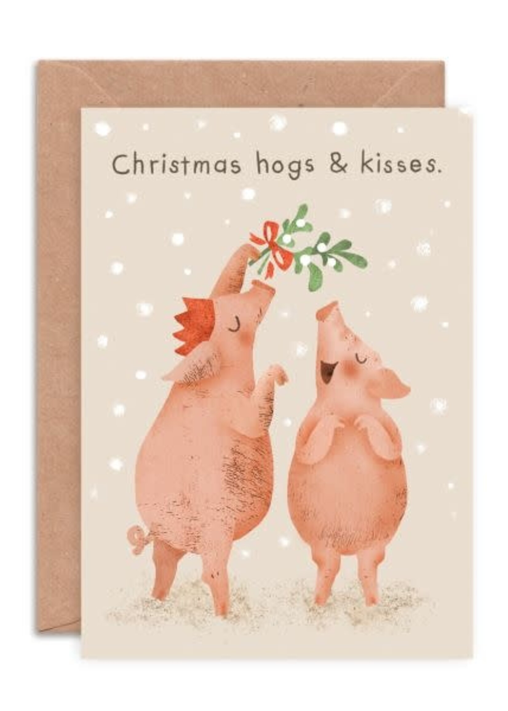 Christmas hogs and kisses