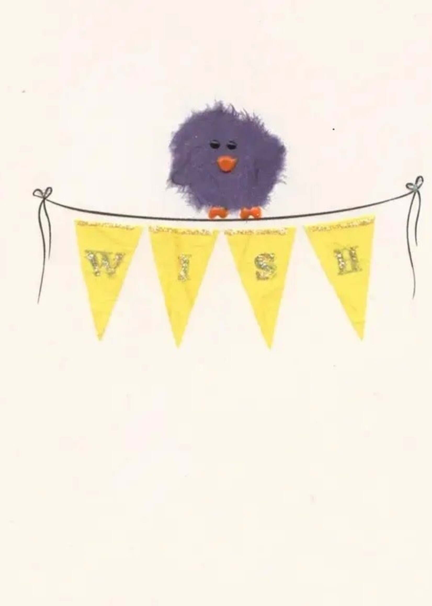Flaunt Cards Wish - Bird on a Banner