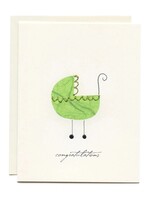 Flaunt Cards Congrats - Green Buggy