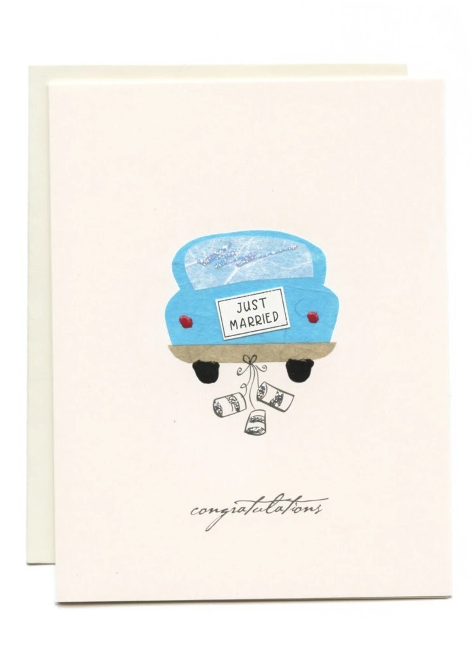 Flaunt Cards Just Married - Car