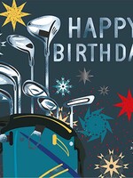 Great British Card Happy Birthday ~ Golf