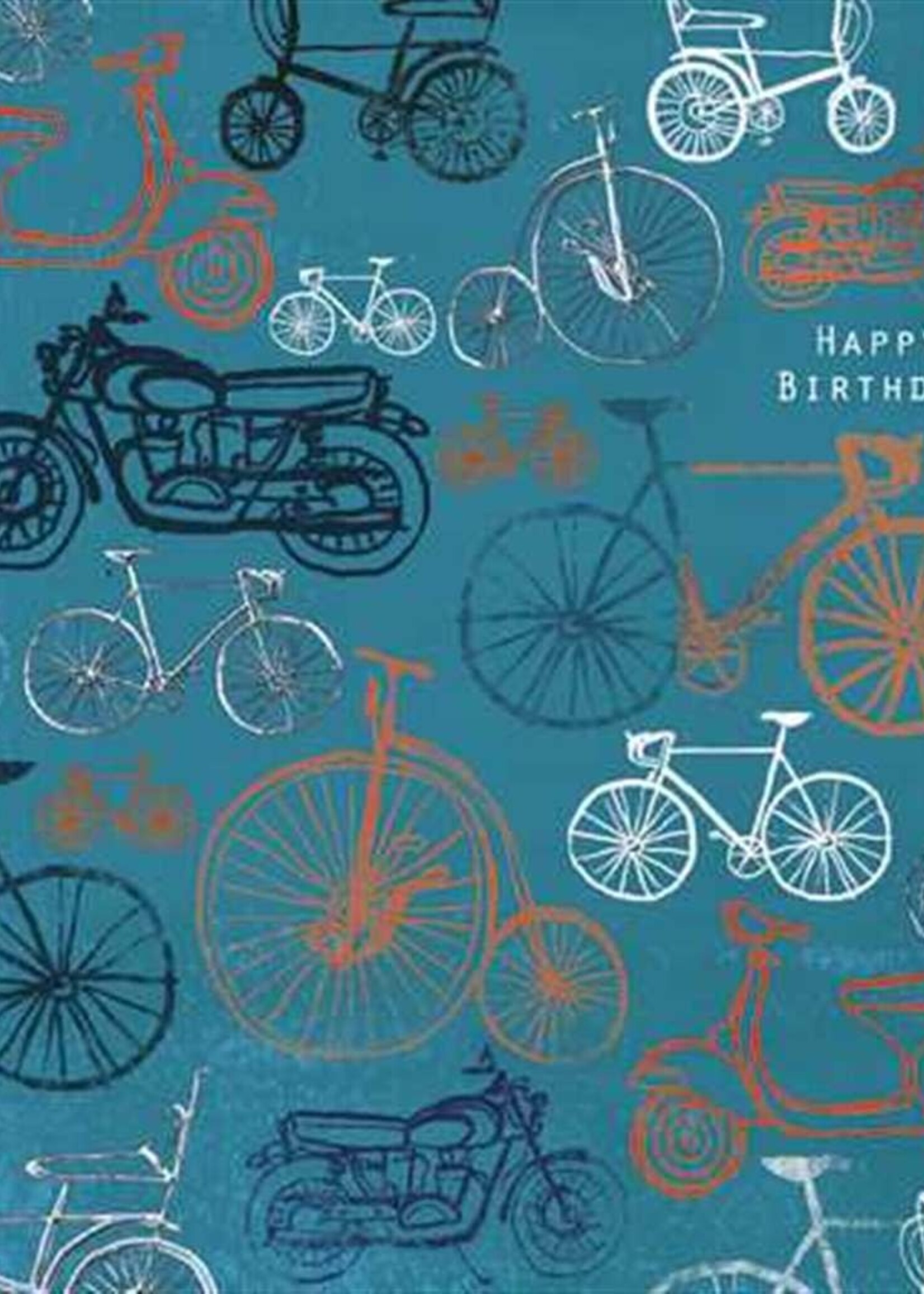 Great British Card Happy Birthday - More Bicycles