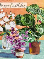 Great British Card Happy Birthday ~ Plants