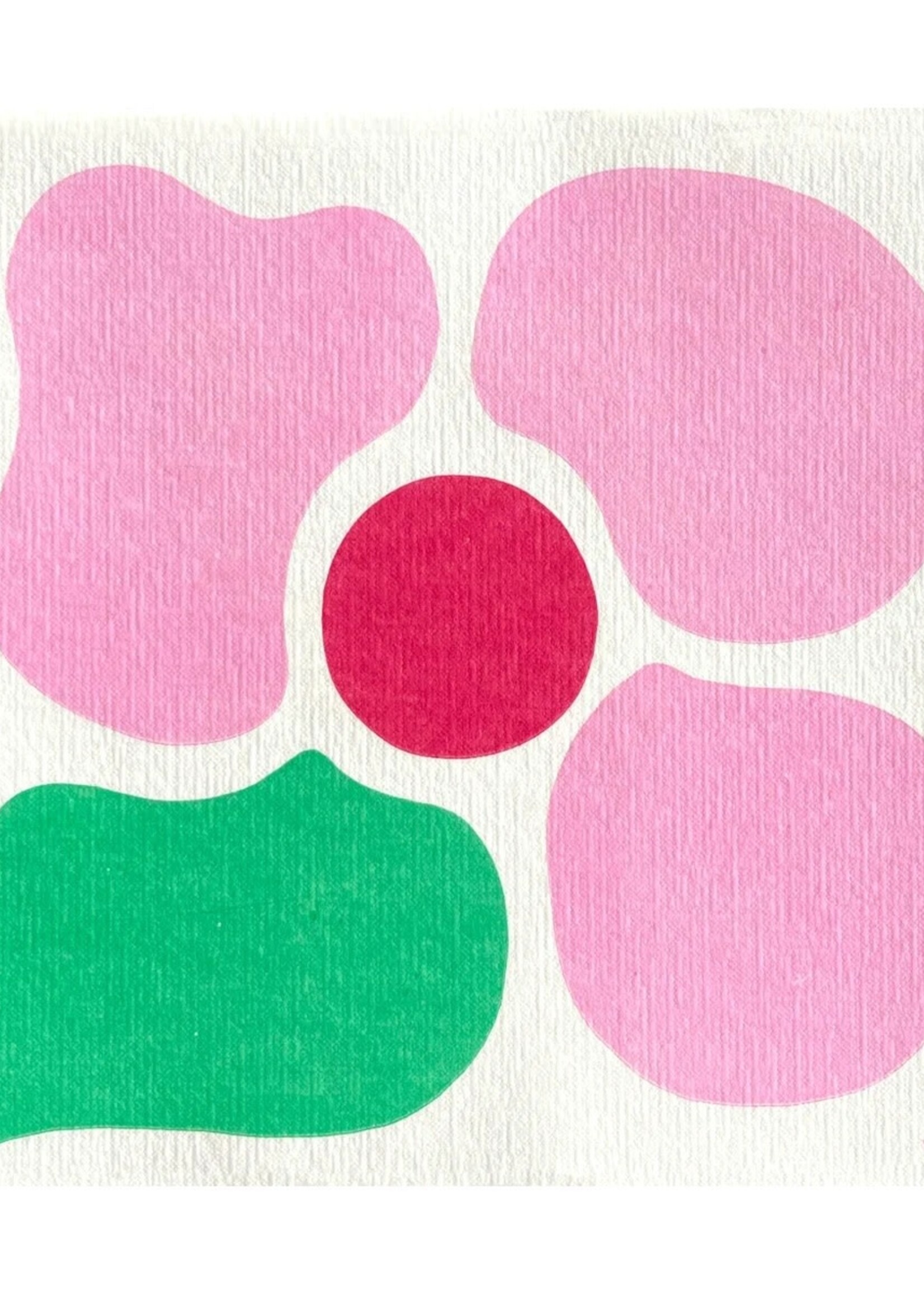 Paviot Napkins Fleur Pop Rose Cocktail Napkin