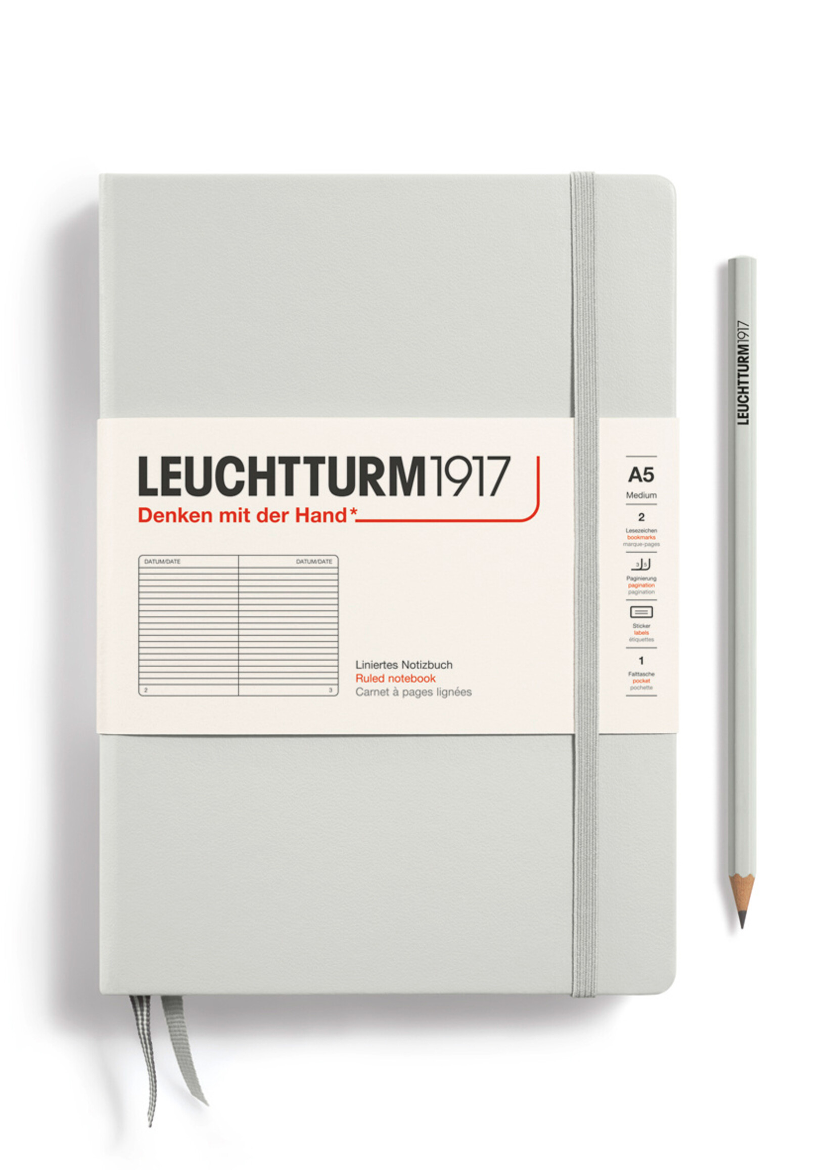 Leuchtturm1917 A5 Hardcover Ruled Notebook