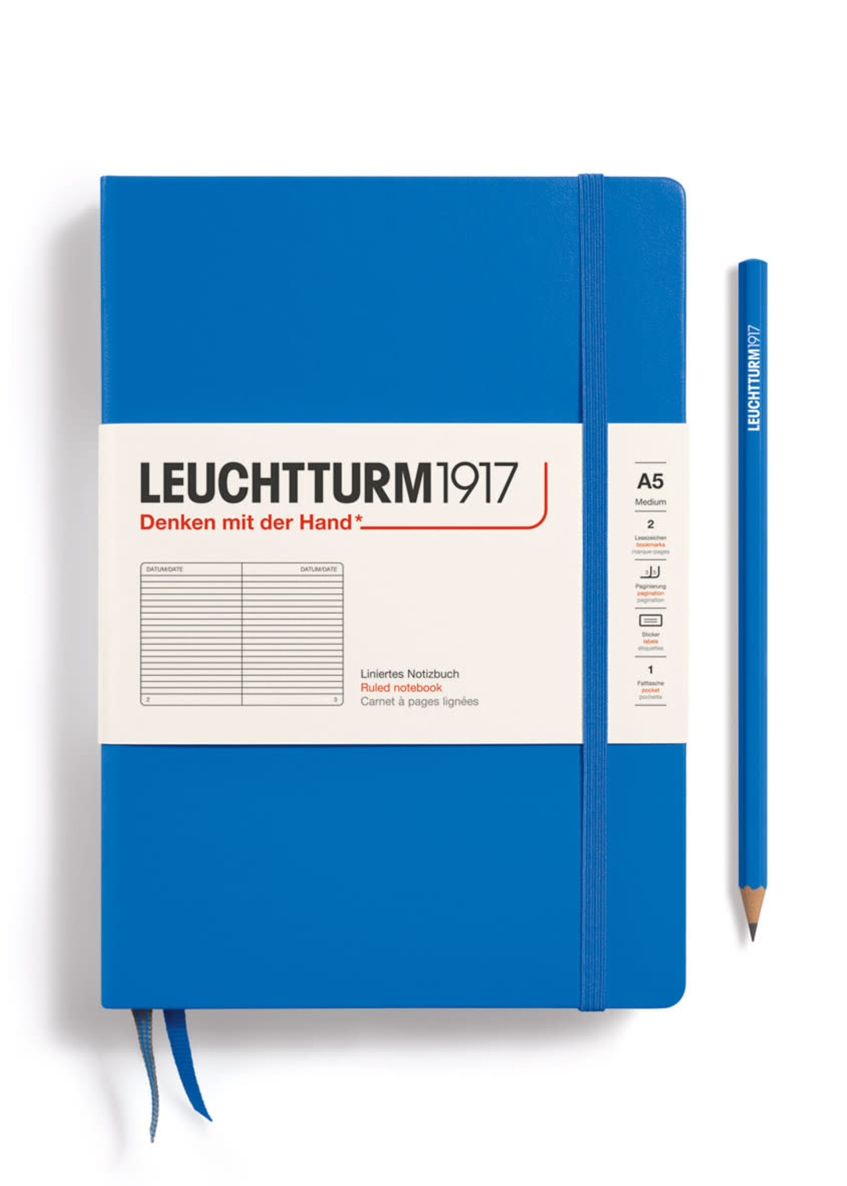 Leuchtturm Leuchtturm1917 A5 Hardcover Ruled Notebook