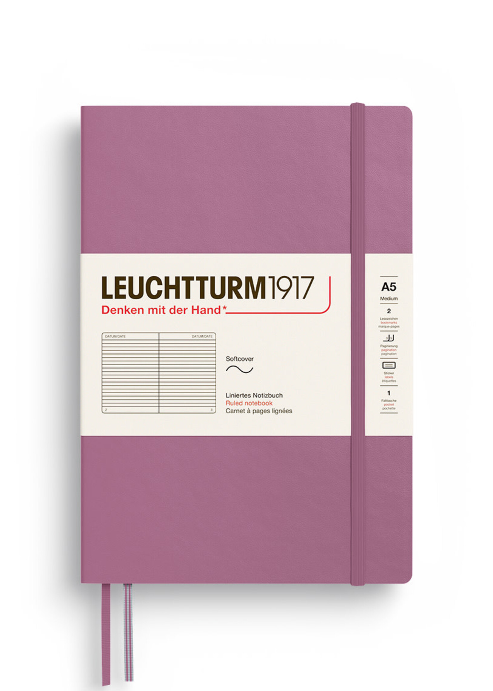 Leuchtturm Leuchtturm1917 A5 Softcover, Ruled