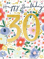 Ling Design Happy Birthday 30 Floral