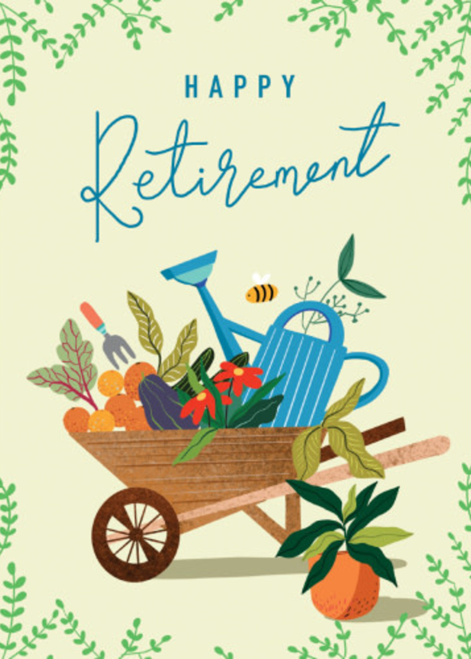 Happy Retirement - Wheelbarrow