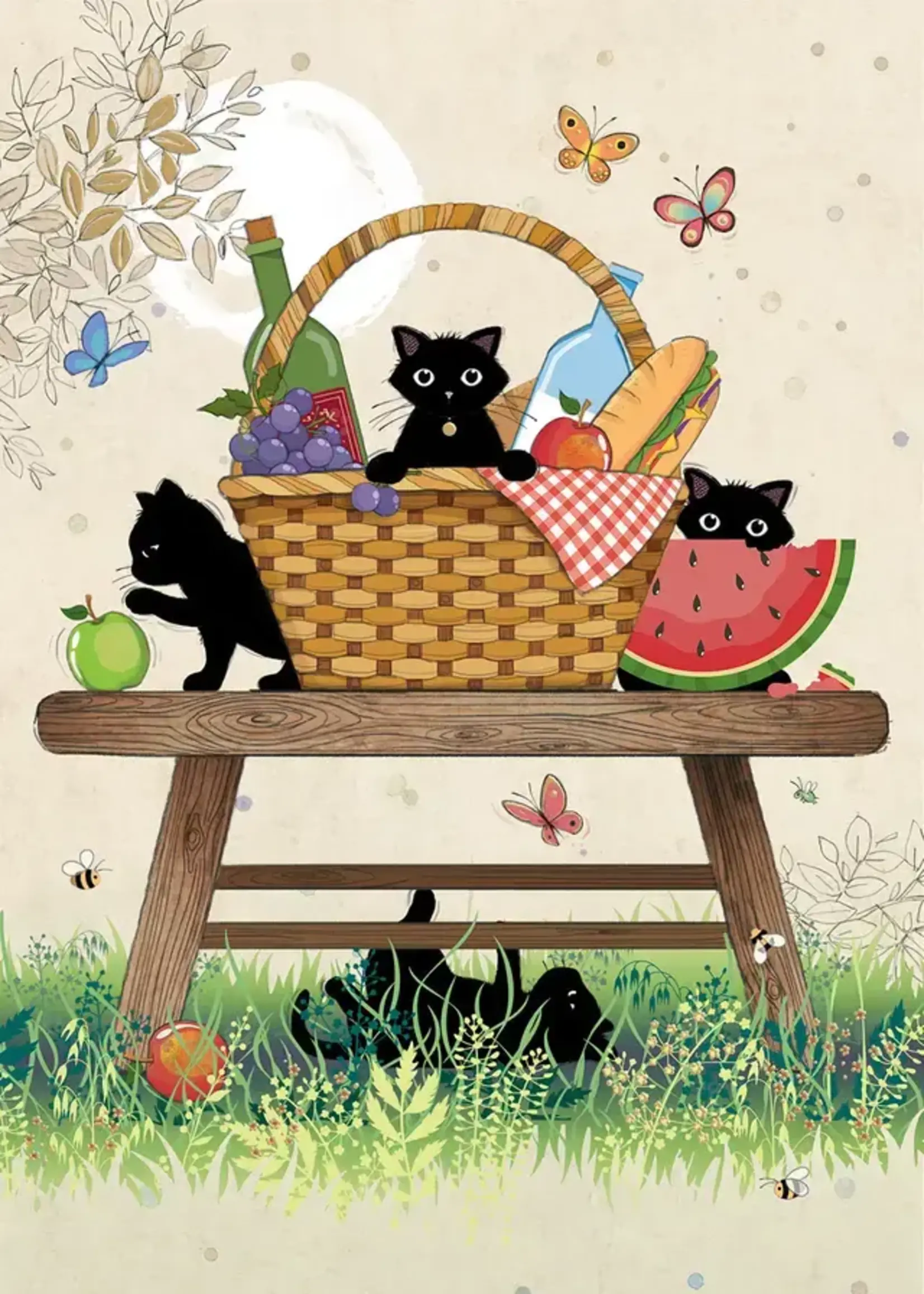 Bug Art Picnic kitties
