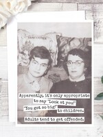 Apparently it's only appropriate