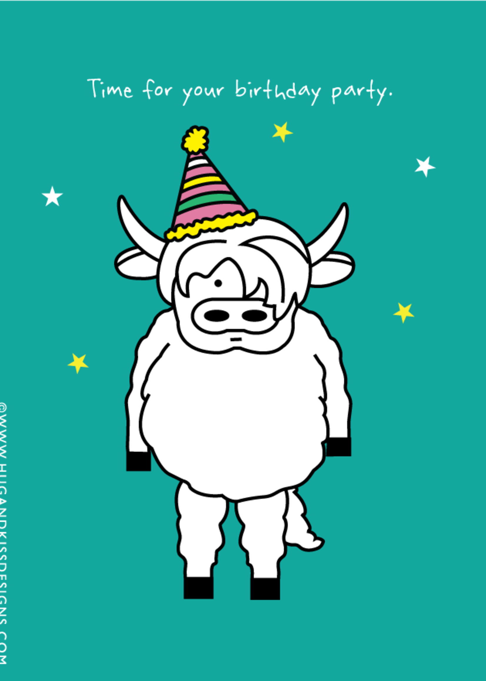 hug and kiss Time For your Birthday Party